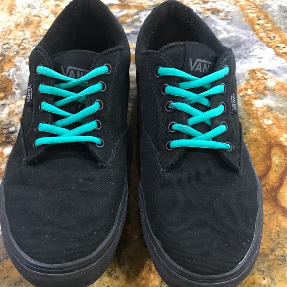vans atwood black blue